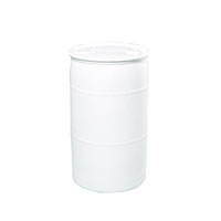 35 Gallon (gal) Capacity White Plastic Tight Head Drum - 4215W