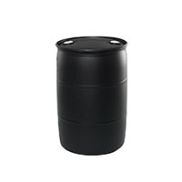 30 Gallon (gal) Capacity Black Plastic Tight Head Drum - 4220BK