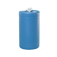 20 Gallon (gal) Capacity Blue Double Handle Plastic Tight Head Drum - 4225B