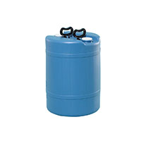 15 Gallon (gal) Capacity Blue Double Handle Plastic Tight Head Drum - 4230BL