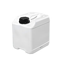 5 Liter White Plastic Square Tight Head EZ-Pour Pail with 50 Millimeter (mm) TE Opening - 8315LW