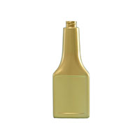 8 Ounce (oz) Capacity Gold Polyvinyl Chloride (PVC) Plastic Octane Oblong Automotive Bottle - 835A8OOGD