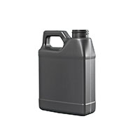 16 Ounce (oz) Capacity Gray Plastic F-Style Automotive Bottle - 835A16FGR