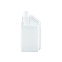 Bettix 32 Ounce (oz) Capacity Natural High-Density Polyethylene (HDPE) Plastic Single Neck Bottle - 835BX32NSN