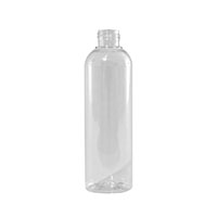 8 Ounce (oz) Capacity Clear Polyethylene Terephthalate (PET) Plastic Bullet Bottle - 8358CBUL