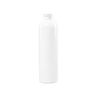 4 Ounce (oz) Capacity White High-Density Polyethylene (HDPE) Plastic Bullet Bottle - 8354WBUL