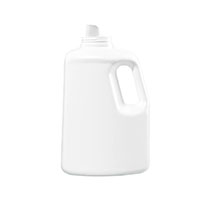 150 Ounce (oz) Capacity White High-Density Polyethylene (HDPE) Laundry Drainback Bottle - 834150WDB