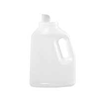 50 Ounce (oz) Capacity Natural High-Density Polyethylene (HDPE) Laundry Drainback Bottle - 83550NDB