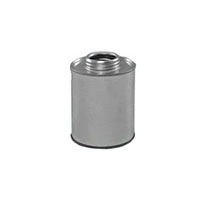 16 Ounce (oz) Capacity Metal, 1-3/4 Inch (in) Opening Flat Top Round Can - 814FTR16