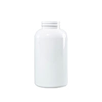 950 Cubic Centimeter (cm³) Capacity White Polyethylene Terephthalate (PET) Plastic Packer Bottle - 835950W