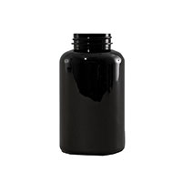 400 Cubic Centimeter (cm³) Capacity Black Polyethylene Terephthalate (PET) Plastic Packer Bottle - 835400BK