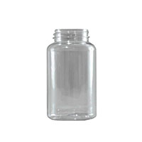 400 Cubic Centimeter (cm³) Capacity Clear Polyethylene Terephthalate (PET) Plastic Packer Bottle - 835400C