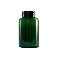 250 Cubic Centimeter (cm³) Capacity Emerald Green Polyethylene Terephthalate (PET) Plastic Packer Bottle - 835250EG