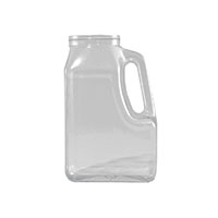 64 Ounce (oz) Capacity Clear Food Grade Polyvinyl Chloride (PVC) Plastic Slant Handle Jar - 835064C