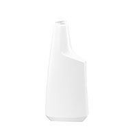 24 Ounce (oz) Capacity White High-Density Polyethylene (HDPE) Plastic Oblong Sprayer Bottle - 835324WO