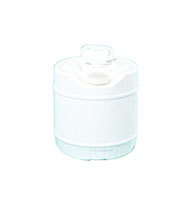 3.5 Gallon (gal) Capacity White Plastic Round Tight Head Pail with 70 Millimeter (mm) Opening - 1240