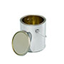 1 Gallon (gal) Capacity Gold Lined Tin Can with Ears, No Bail/Plug, Bulk Pallet - 1101AT & 1101ACG