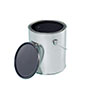 1 Gallon (gal) Capacity Gray Lined Tin Can with Ears, No Bail/Plug, Bulk Pallet - 1101HT & 1101AC