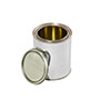 1 Quart Gold Lined Tin Can with Plug, Box Pack - 1104AG