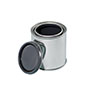 1/2 Pint Gray Lined Tin Can with No Plug - 1116A & 1116AC