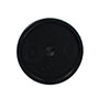 3.5 to 6 Gallon (gal) Capacity Black Plastic Round Open Head Pail with Gasket - 3010B