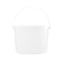 161.8 Ounce (oz) Capacity White Plastic Bucket with Plastic Handle & Lid - 3310PH & 3310W