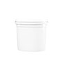 64 Ounce (oz) Capacity White Plastic Bucket - 3350 & 3350L