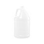 1 Gallon (gal) Capacity Natural High-Density Polyethylene (HDPE) Round Handleware Bottle - 3450