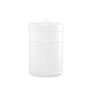 1 Gallon (gal) Capacity Natural High-Density Polyethylene (HDPE) Plastic Wide Mouth Bottle - 3450FTG