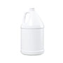 1 Gallon (gal) Capacity White High-Density Polyethylene (HDPE) Fluorinated Treatment Level 1 Round Handleware Bottle - 3450WT