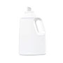 64 Ounce (oz) Capacity White High-Density Polyethylene (HDPE) Laundry Drainback Bottle - 3471