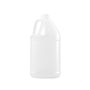 64 Ounce (oz) Capacity Natural High-Density Polyethylene (HDPE) Round Handleware Bottle - 3485