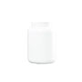 1500 Cubic Centimeter (cm³) Capacity White High-Density Polyethylene (HDPE) Plastic Wide Mouth Bottle - 3495