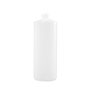 32 Ounce (oz) Capacity Natural High-Density Polyethylene (HDPE), 28-410 Neck Finish, and 144 Each Case Pack Plastic Cylinder Bottle - 3502