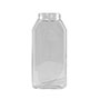 32 Ounce (oz) Capacity Clear Food Grade Polyethylene Terephthalate (PET) Plastic Symmetrical Spice Jar - 35032