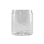 19 Ounce (oz) Capacity Clear Polyethylene Terephthalate (PET) Plastic Facial Jar - 3537PET