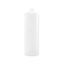 16 Ounce (oz) Capacity Natural High-Density Polyethylene (HDPE), 24-410 Neck Finish Plastic Cylinder Bottle - 3540N