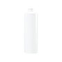 16 Ounce (oz) Capacity White High-Density Polyethylene (HDPE), 28-410 Neck Finish Plastic Cylinder Bottle - 3543W