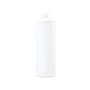 16 Ounce (oz) Capacity White High-Density Polyethylene (HDPE), Flourinated Treatment Level 3 Plastic Cylinder Bottle - 3543WT