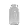 16 Ounce (oz) Capacity Clear Polyethylene Terephthalate (PET) Plastic Spice Jar - 354716PETSQ