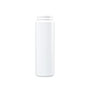 16 Ounce (oz) Capacity White High-Density Polyethylene (HDPE), 53-400 Neck Finish Plastic Cylinder Bottle - 3550W