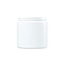 16 Ounce (oz) Capacity White High-Density Polyethylene (HDPE) Plastic Facial Jar - 3552W