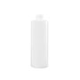 8 Ounce (oz) Capacity Natural High-Density Polyethylene (HDPE), 24-410 Neck Finish, and 336 Each Case Pack Plastic Cylinder Bottle - 3560