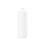 8 Ounce (oz) Capacity White High-Density Polyethylene (HDPE) Plastic Cylinder Bottle - 3560W