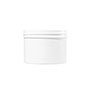 8 Ounce (oz) Capacity White Polypropylene (PP) Plastic Facial Jar - 3562