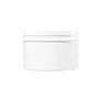 24 Ounce (oz) Capacity White Polypropylene (PP) Plastic Facial Jar - 3562WPP