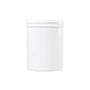 8 Ounce (oz) Capacity White Polypropylene (PP) Plastic Facial Jar - 3564