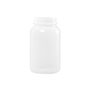 8 Ounce (oz) Capacity Natural High-Density Polyethylene (HDPE) Plastic Wide Mouth Packer Bottle - 3564N