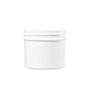 2 Ounce (oz) Capacity White Polypropylene (PP) Plastic Facial Jar - 3591WPP