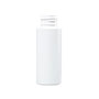 2 Ounce (oz) Capacity White High-Density Polyethylene (HDPE) Plastic Cylinder Bottle - 3592